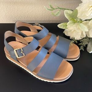 Dr. Scholl’s Blue Strappy Sandals